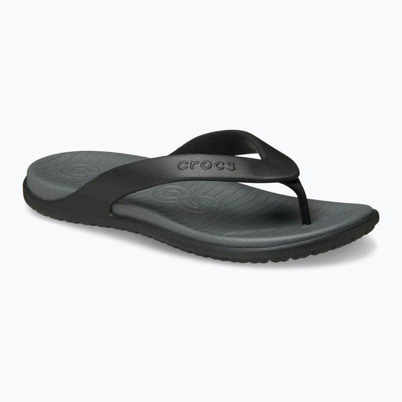 Žabky Crocs Coast Flip black/slate grey 8