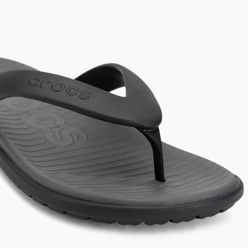 Žabky Crocs Coast Flip black/slate grey 7