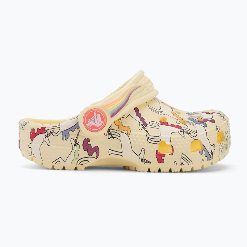 Dětské nazouváky Crocs Classic Unicorn Graphic yellow light 3