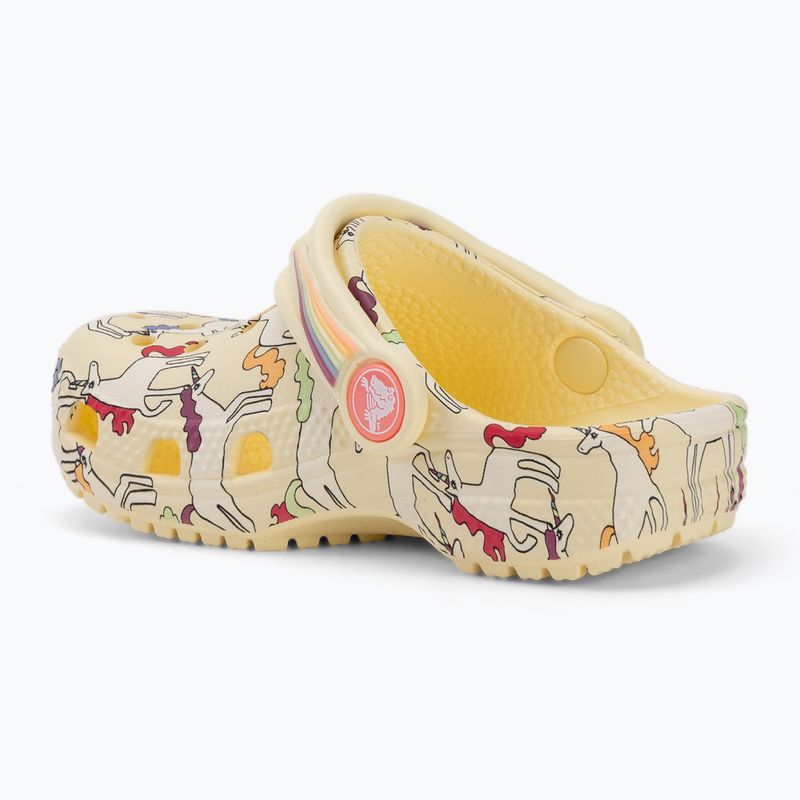 Dětské nazouváky Crocs Classic Unicorn Graphic yellow light 4