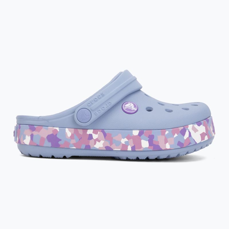 Dětské nazouváky Crocs Crockband Glow Confetti Band blue haze/multi 3