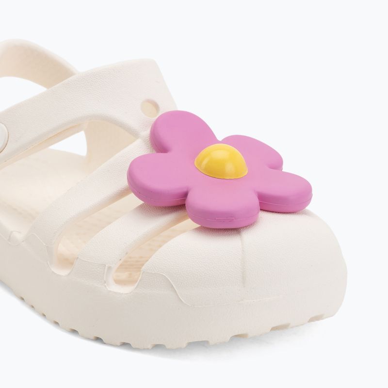 Dětské sandály Crocs Classic Flower chalk 7