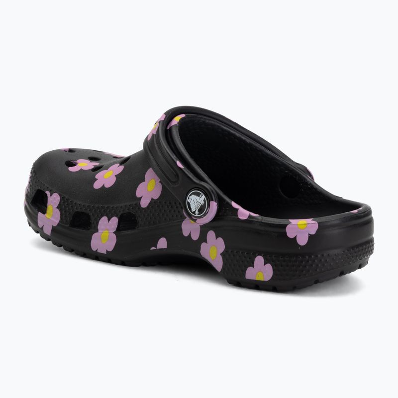 Dětské nazouváky Crocs Classic Flower black 4