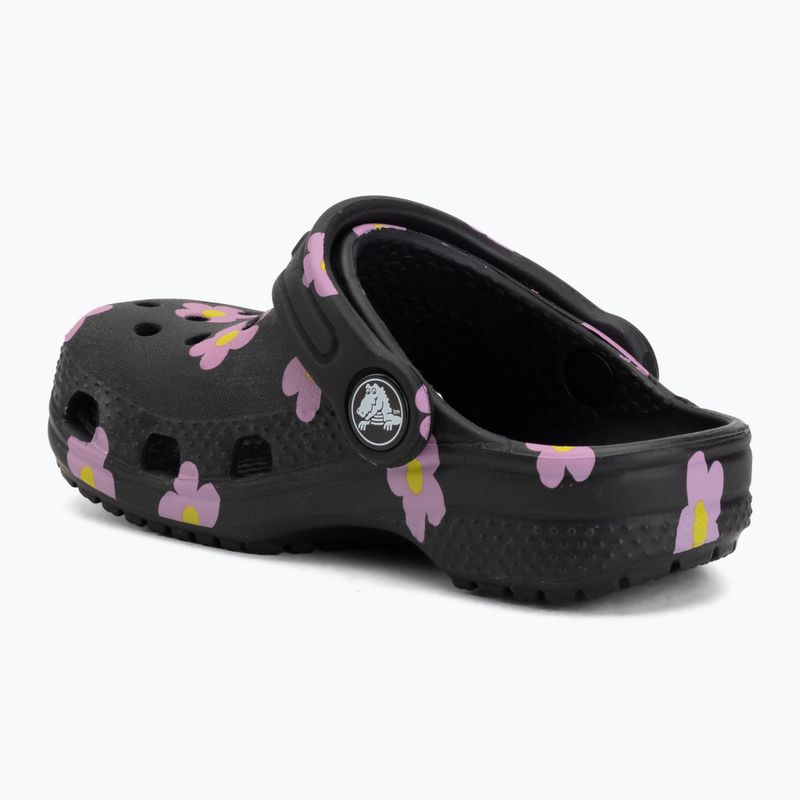 Dětské nazouváky Crocs Classic Flower 212671 black 4