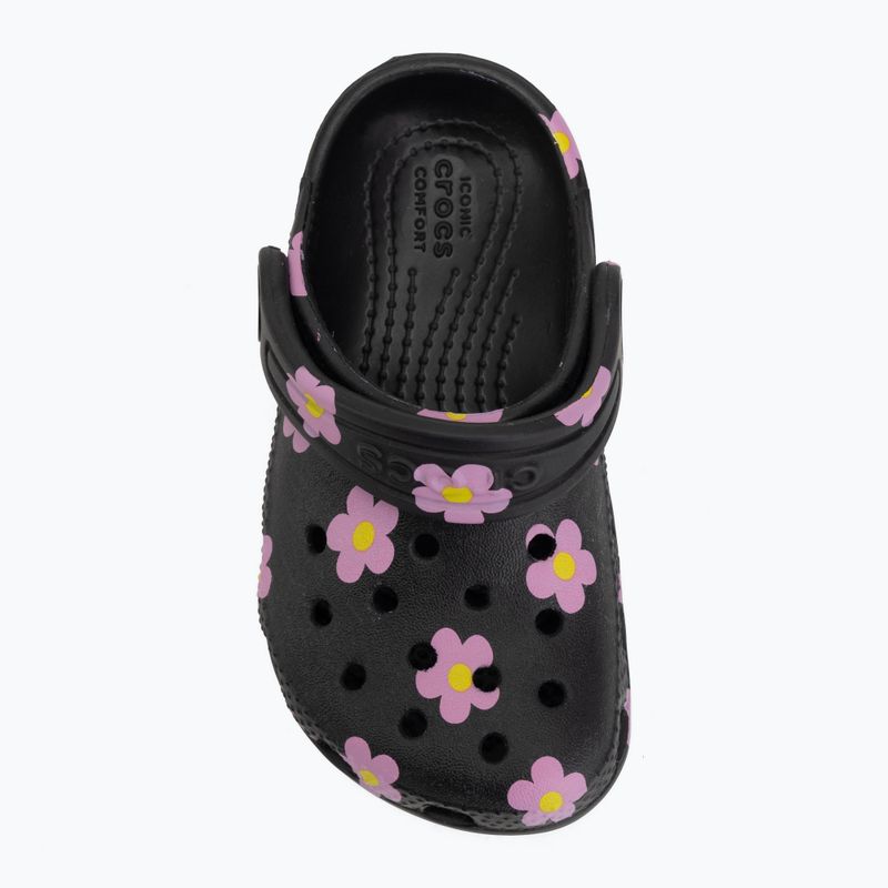 Dětské nazouváky Crocs Classic Flower 212671 black 6