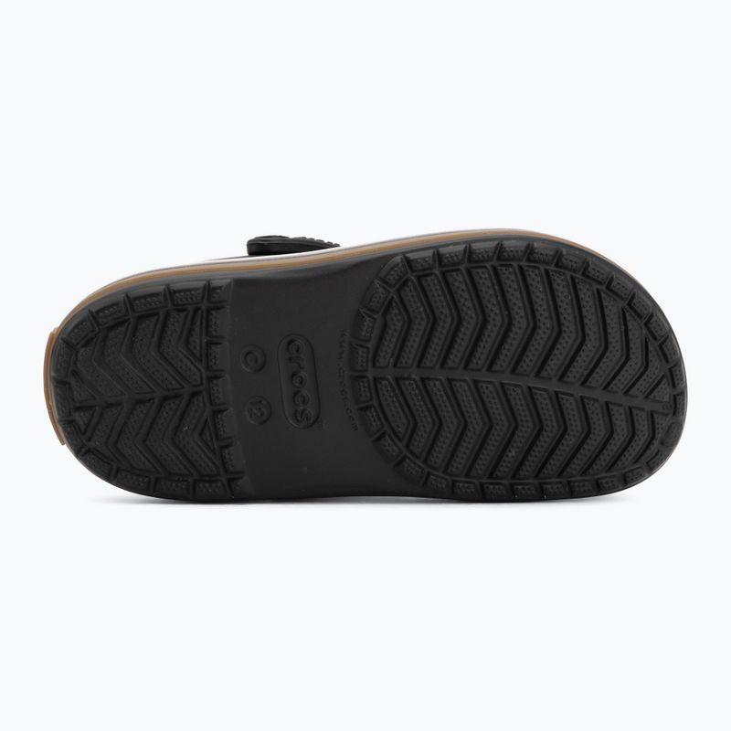 Dětské nazouváky Crocs Crocband Gum black 5