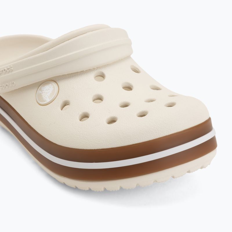 Dětské nazouváky Crocs Crocband Gum summit white 8