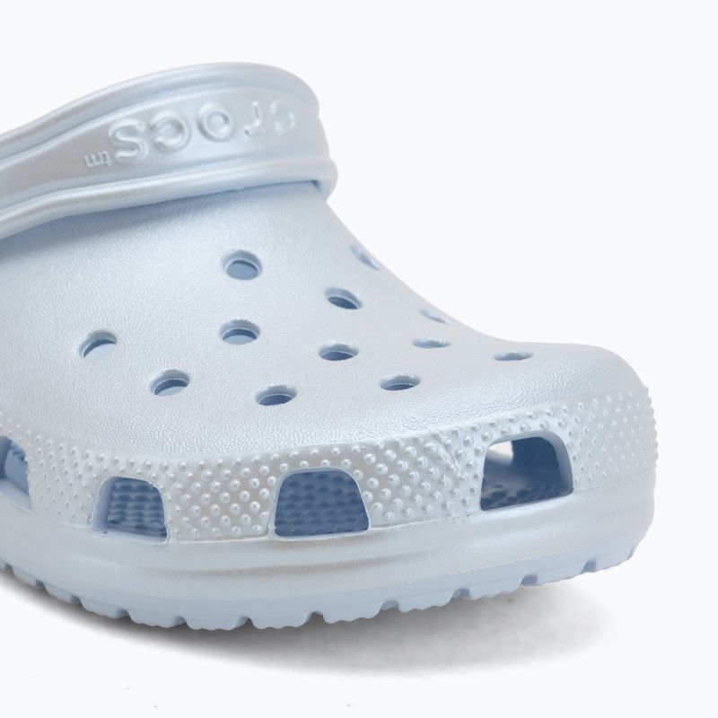 Dětské nazouváky Crocs Classic Pearl Shine blue frost 8