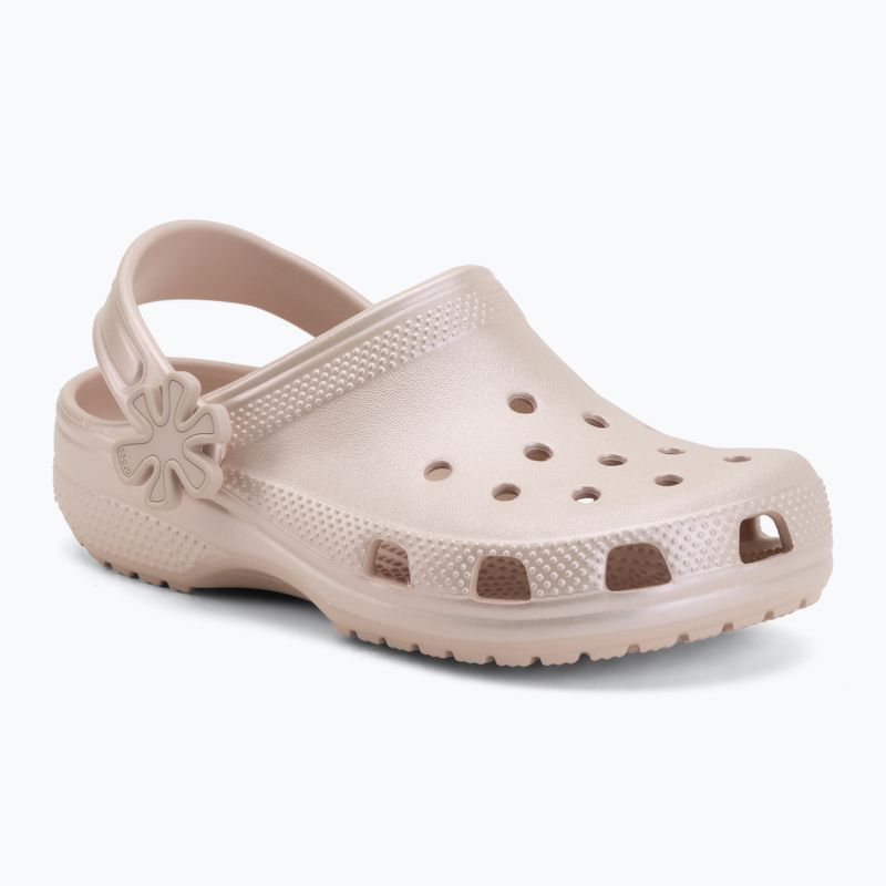 Dětské nazouváky Crocs Classic Pearl Shine quartz 2