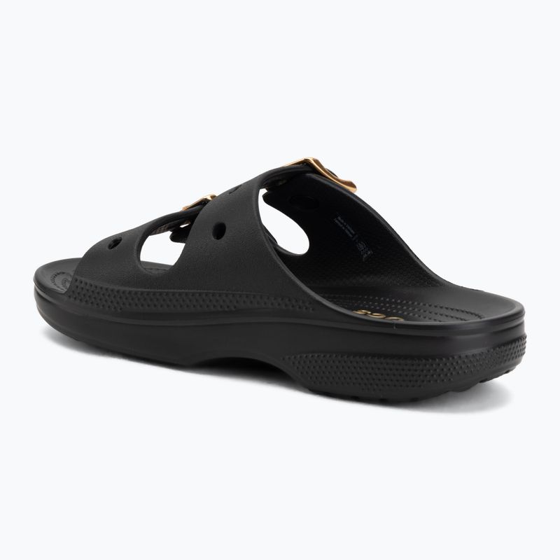 Dámské nazouváky Crocs Saturday Metallic Buckle black 3