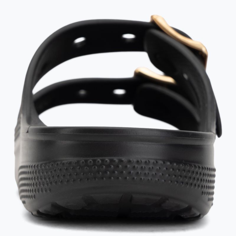 Dámské nazouváky Crocs Saturday Metallic Buckle black 6