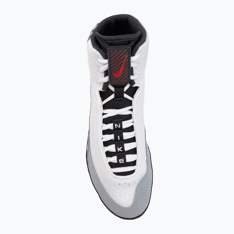 Zápasnické boty Nike Inflict 4 SE white/university red/wolf grey/anthracite 5