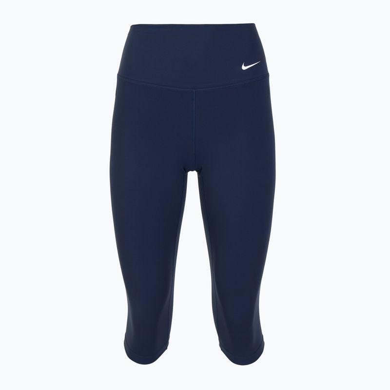Dámské legíny Nike One High Waisted Capri midnight navy/white 8