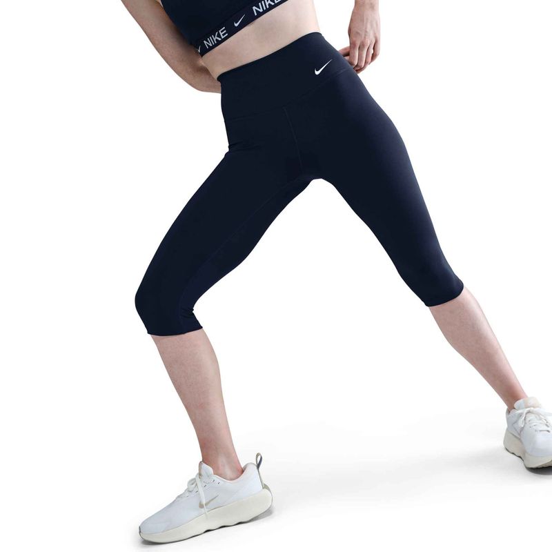 Dámské legíny Nike One High Waisted Capri midnight navy/white 4