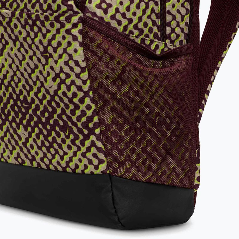 Tréninkový batoh Nike Brasilia 9.5 24 l burgundy crush/black/volt 7