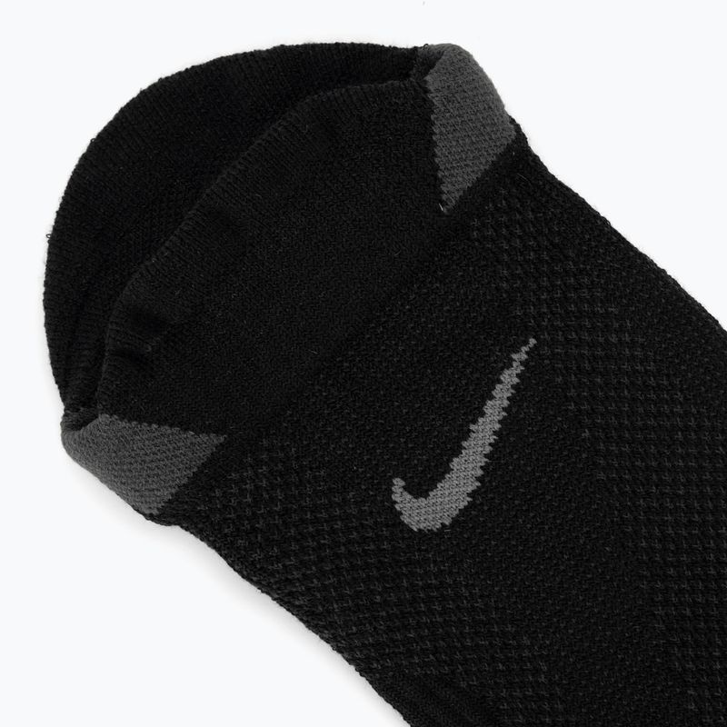 Ponožky Nike Running Lightweight No-Show black/dark smoke grey/smoke grey 3