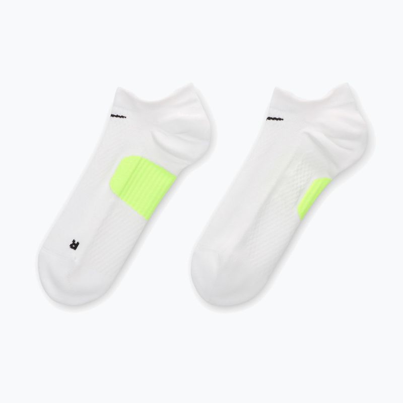 Ponožky Nike Running Midweight No-Show white/volt/black 2