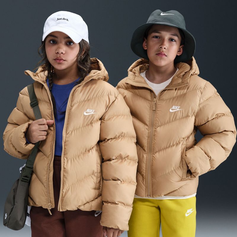 Dětská zateplená bunda Nike Sportswear All Day Play hemp/white 8