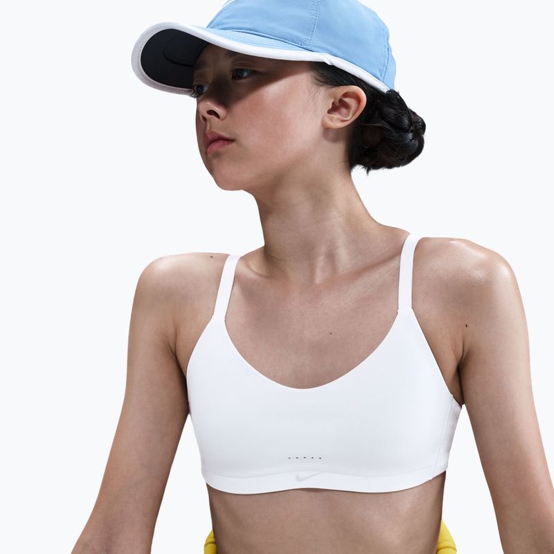 Dívčí podprsenka Nike Alate White/Light Smoke Grey 4