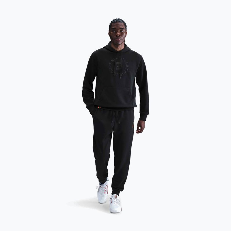 Pánská tenisová mikina Nike Court Dri-Fit Heritage French Terry Hoodie black/anthracite 2