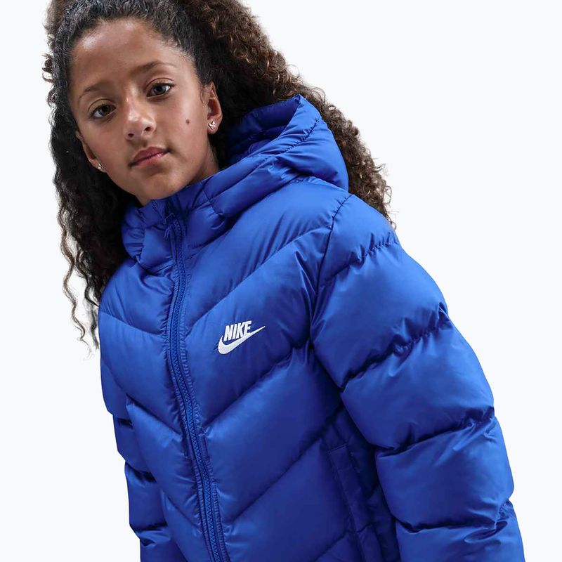 Dětská zateplená bunda Nike Sportswear All Day Play game royal/white 3