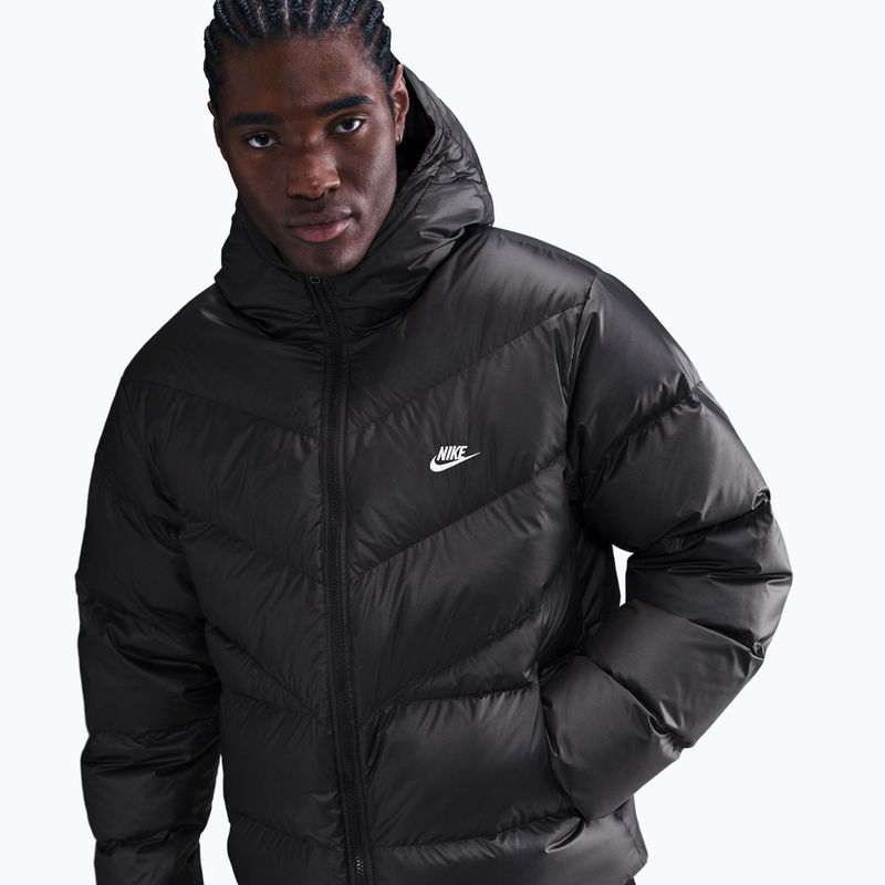 Pánská péřová bunda Nike Windrunner black/black/white 4