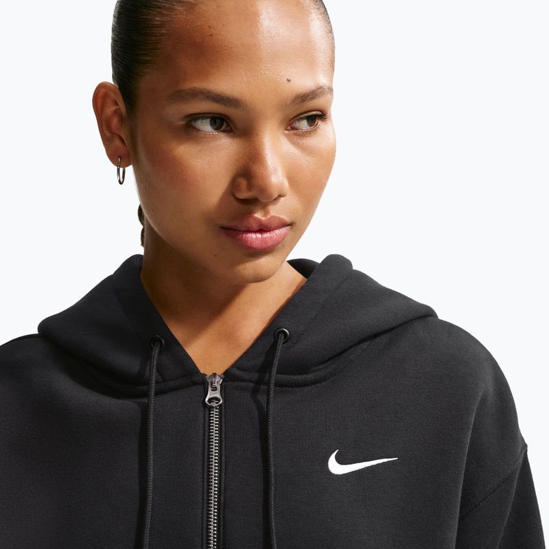 Dámská mikina  Nike Sportswear Phoenix Fleece Loose Full-Zip black/sail 5