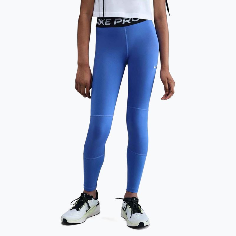 Dětské legíny Nike Pro Dri-FIT comet blue/black/white