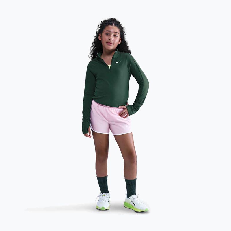 Dětské tréninkové tričko Longsleeve Nike Dri-Fit 1/4 Zip fir/white 2