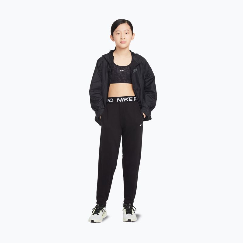Dětské kalhoty Nike Pro Fleece black/black/black/white 2