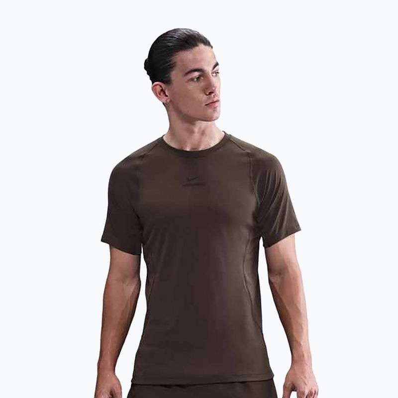 Pánské tréninkové tričko Nike Pro Training Dri-Fit baroque brown/black