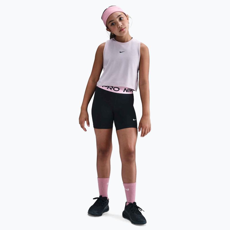 Dětské šortky Nike Pro Dri-Fit 5" black/med soft pink/white 2