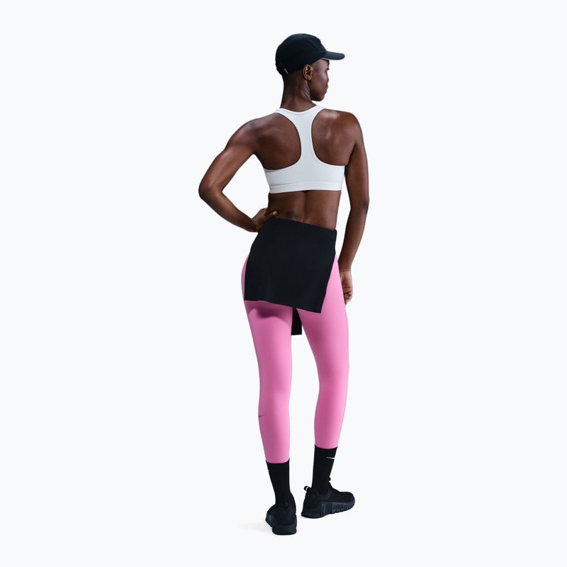 Sportovní podprsenka Nike Swoosh Medium Support white/black 3