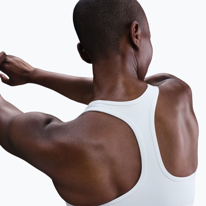 Sportovní podprsenka Nike Swoosh Medium Support white/black 4