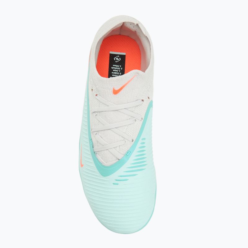 Pánské kopačky Nike United Phantom 6 Low Pro Jr FG/MG pistachio frost/hyper orange 5