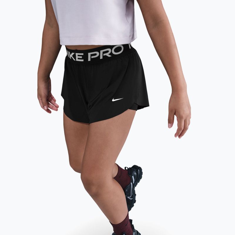Dětské šortky Nike Pro Dri-Fit 2in1 black/black/white 4