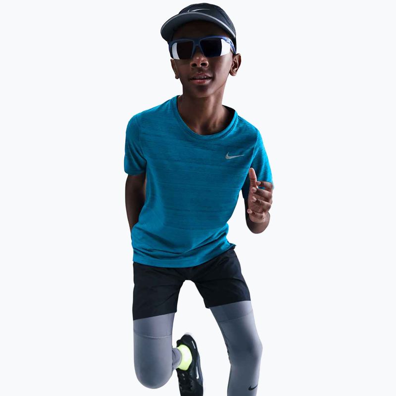Dětské tréninkové tričko Nike Dri-Fit Miler green abyss/green abyss 5
