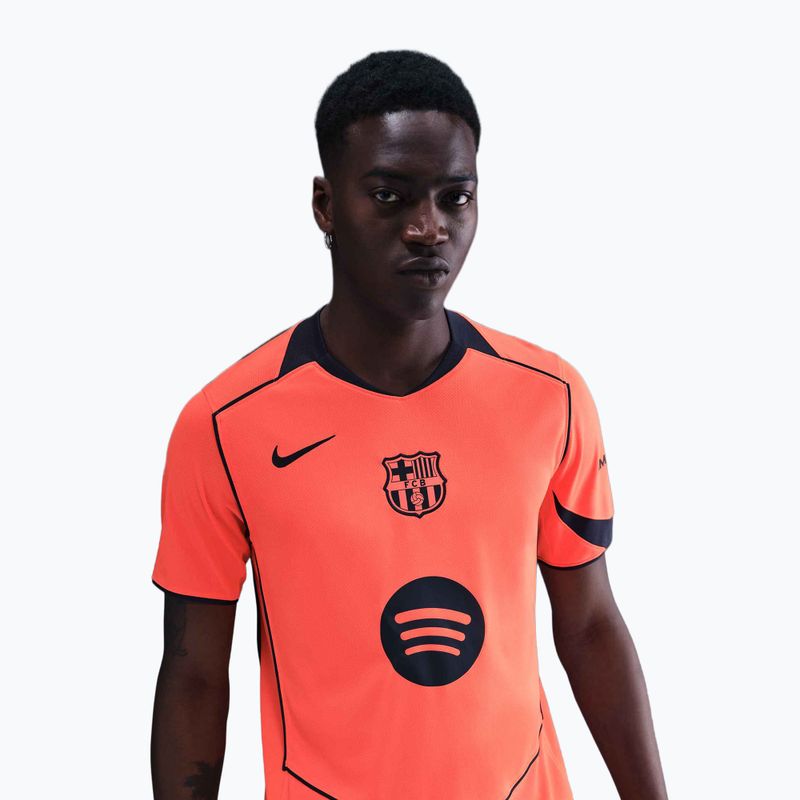 Pánský fotbalový dres Nike FC Barcelona 2025/26 Stadium Third bright mango/midnight navy/midnight navy 4
