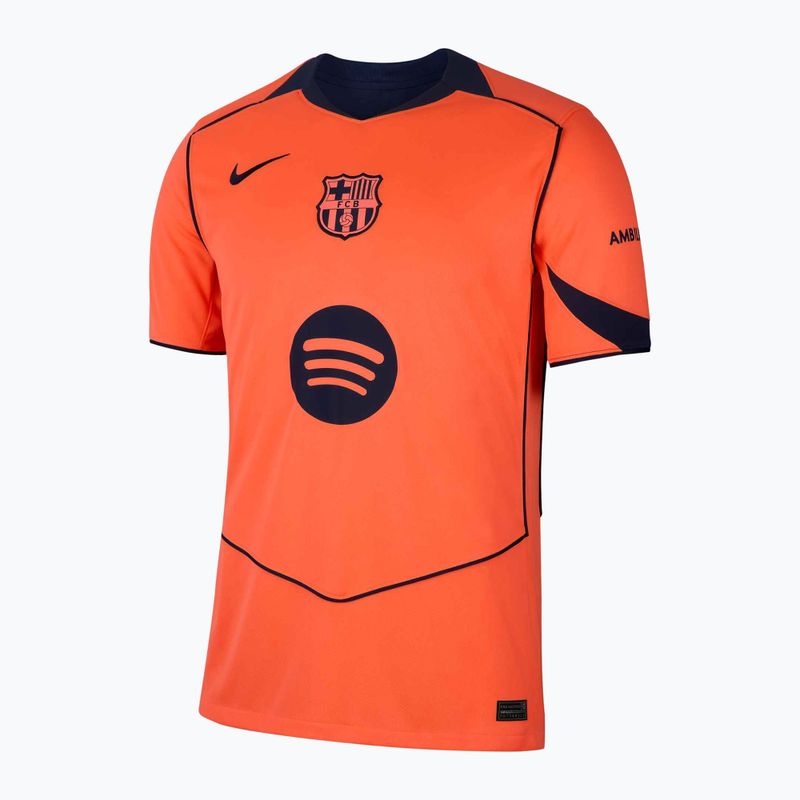 Pánský fotbalový dres Nike FC Barcelona 2025/26 Stadium Third bright mango/midnight navy/midnight navy 7
