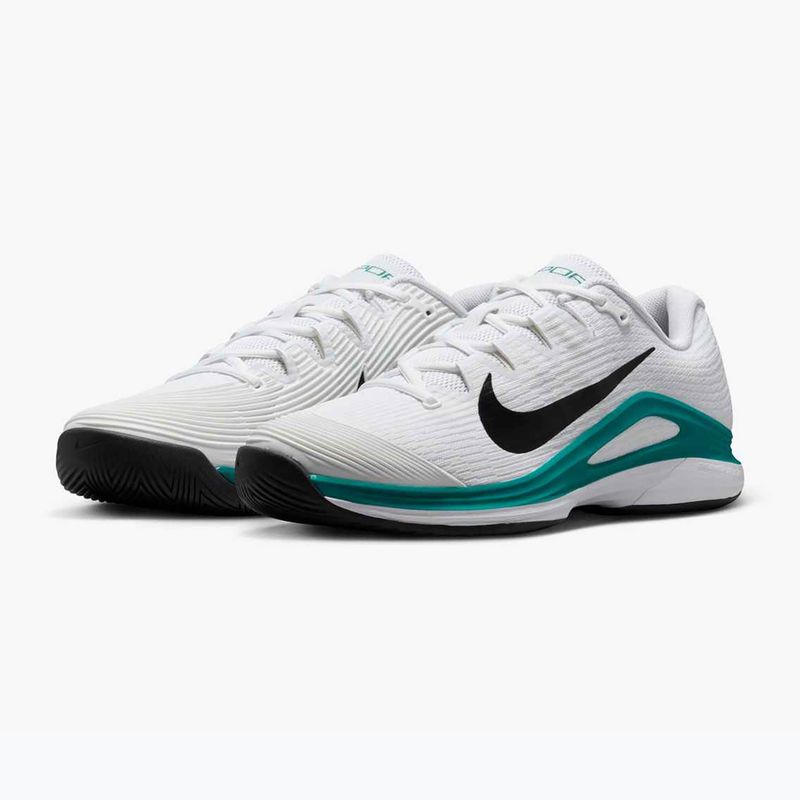 Pánské tenisové boty Nike Vapor 12 white / black / radiant emerald 10