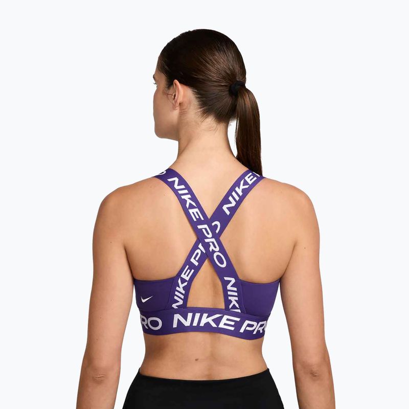 Tréninková podprsenka Nike Pro Light-Support court purple/court purple/white 2