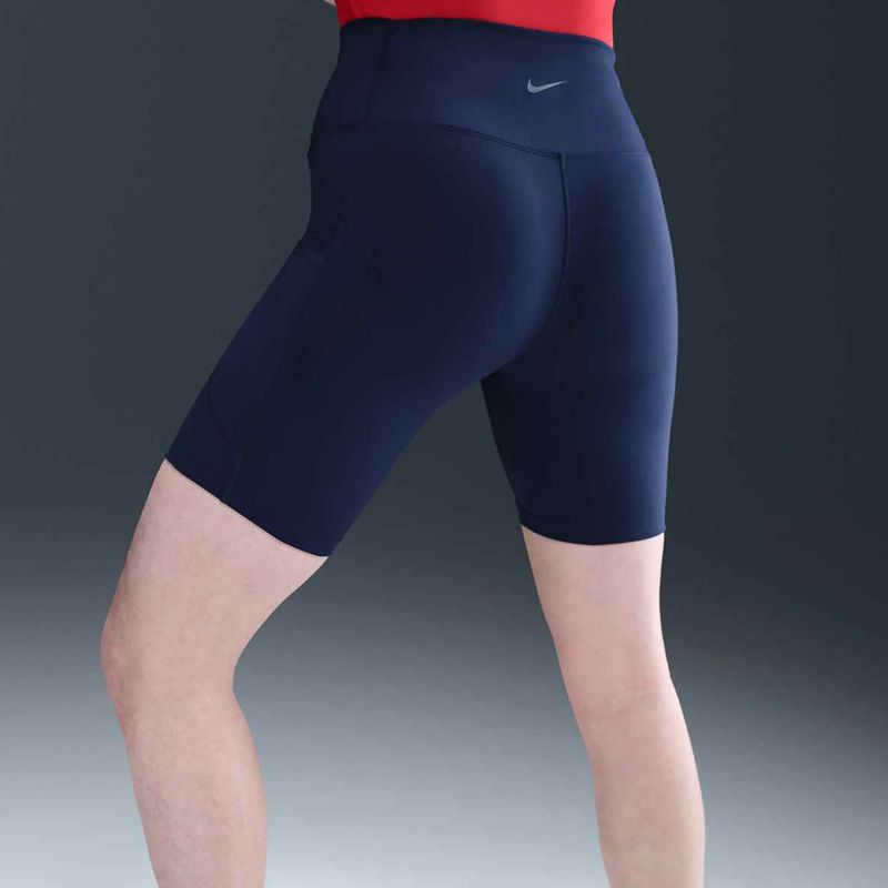 Dámské šortky Nike One High Waisted 8" Biker midnight navy 12