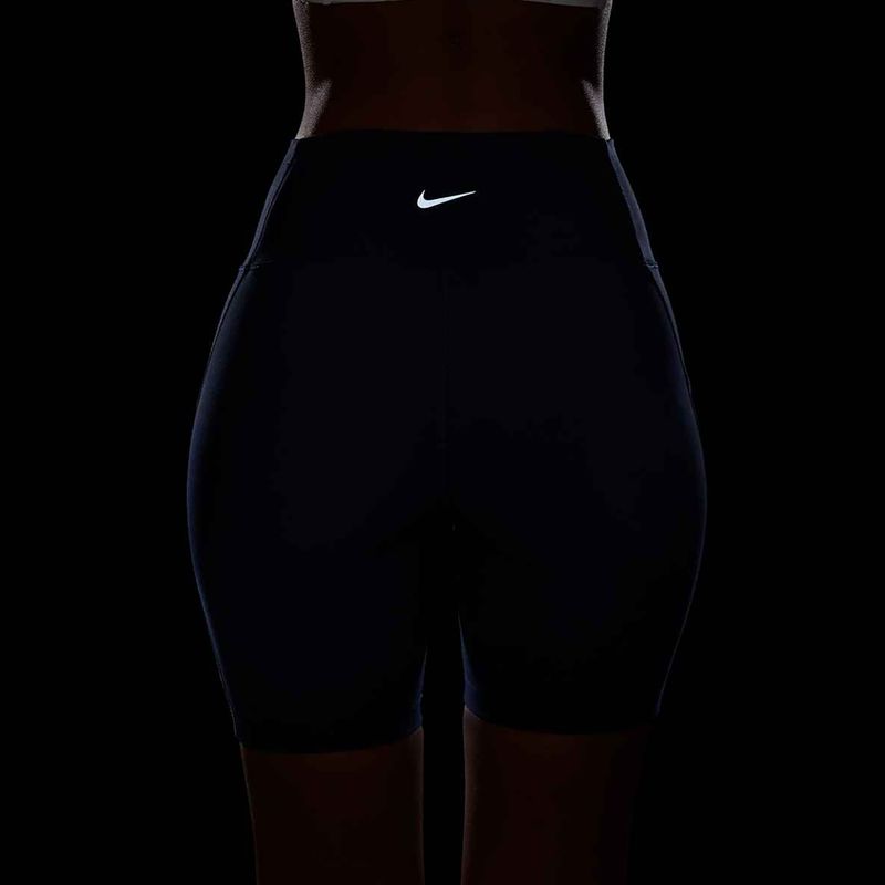 Dámské šortky Nike One High Waisted 8" Biker midnight navy 14