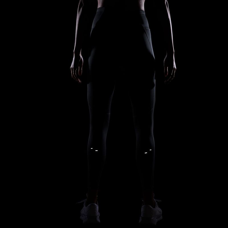 Dámské běžecké legíny Nike Tempo Swoosh Run High-Waisted 7/8 black/white 6