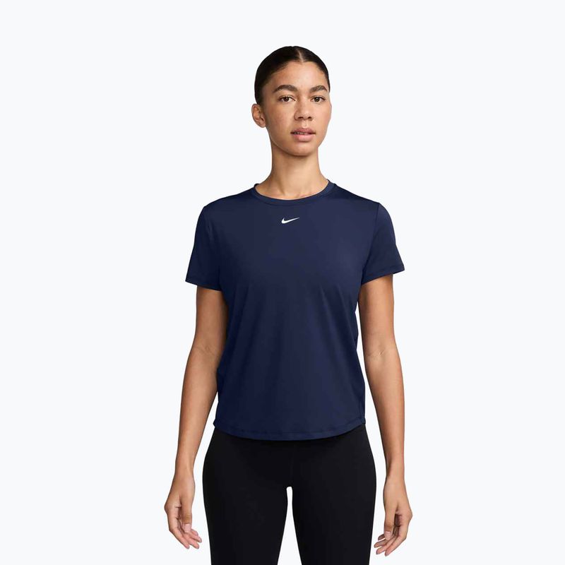 Dámské tréninkové tričko Nike One Classic Dri-Fit midnight navy/white