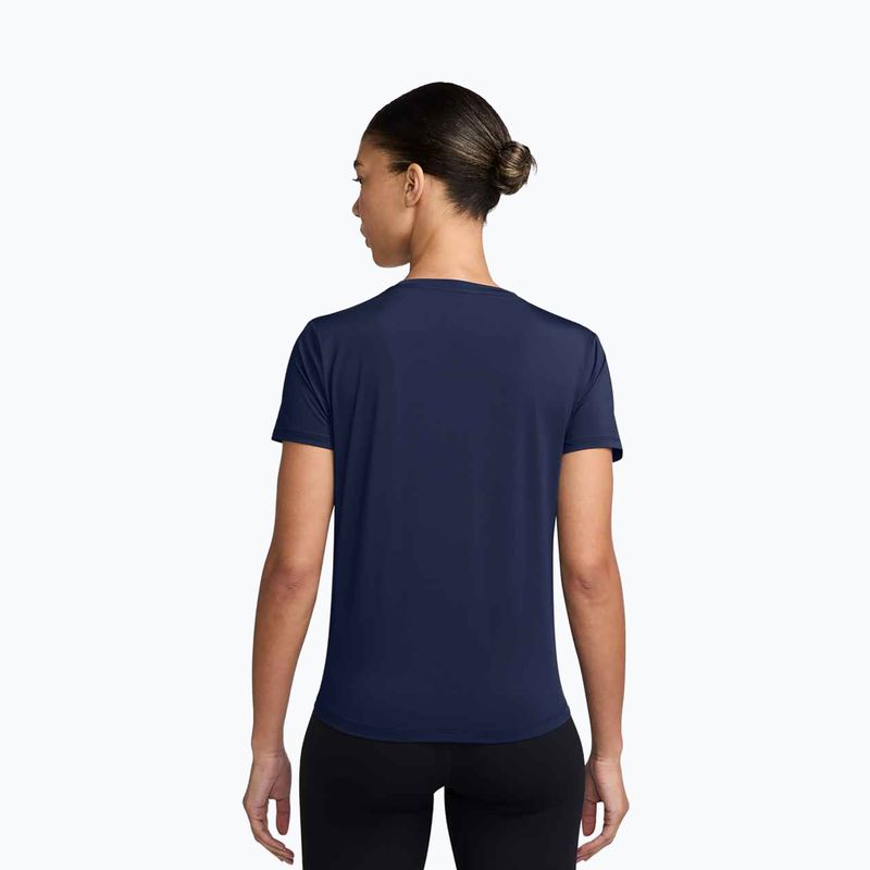 Dámské tréninkové tričko Nike One Classic Dri-Fit midnight navy/white 2
