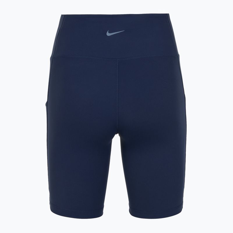 Dámské šortky Nike One High Waisted 8" Biker midnight navy 6