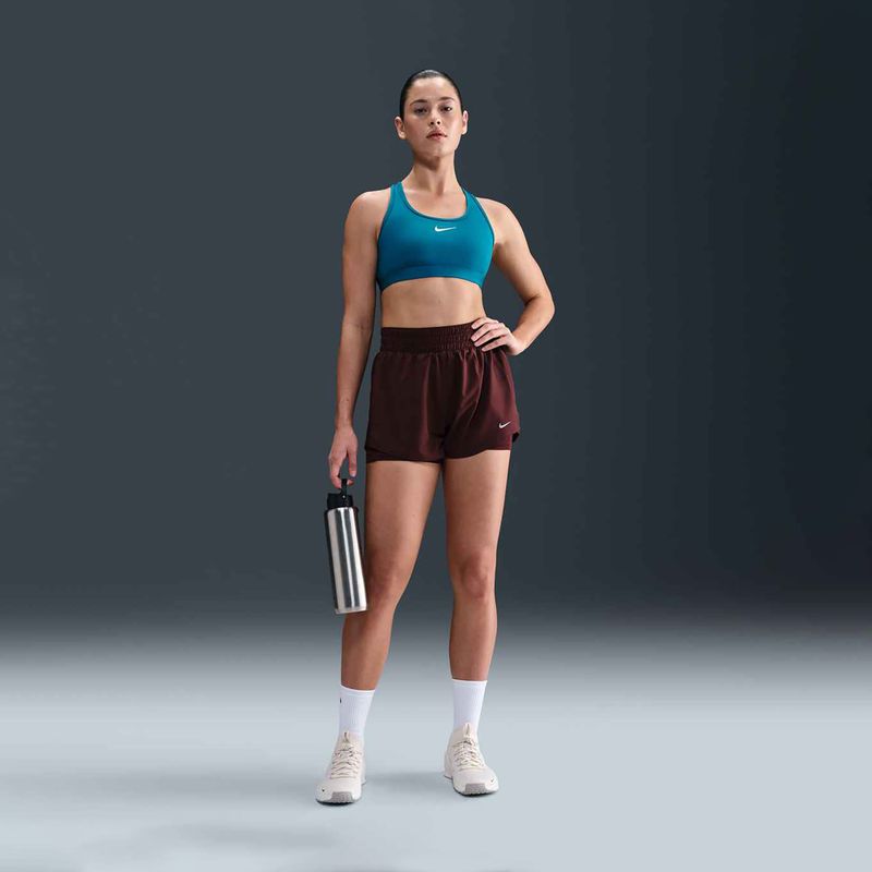 Sportovní podprsenka Nike Swoosh Medium Support green abyss/white 2