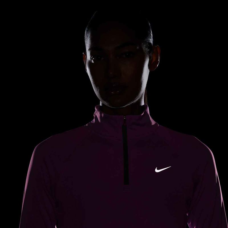 Dámská běžecká mikina Nike Tempo Dri-Fit 1 / 4 Zip playful pink 4