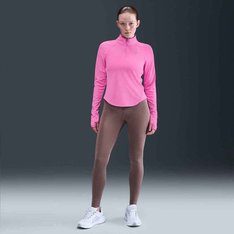 Dámská běžecká mikina Nike Tempo Dri-Fit 1 / 4 Zip playful pink 5